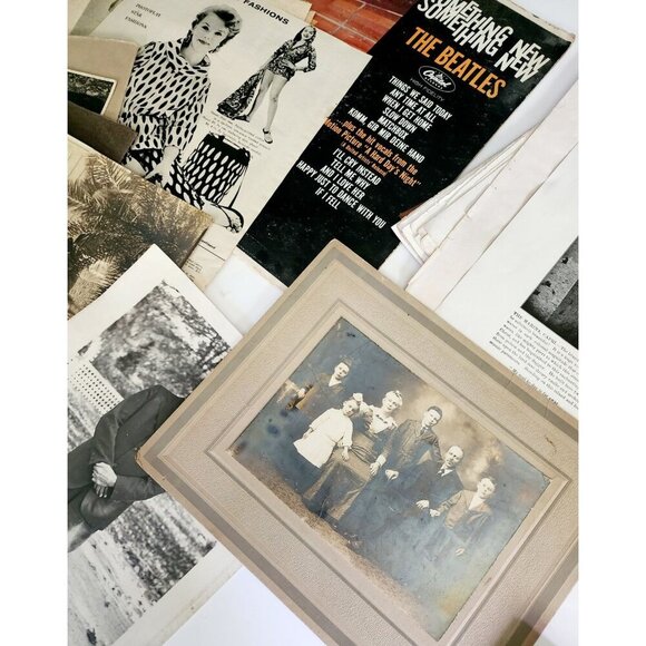 HUGE Bulk Ephemera Lot Of 150 Pcs Victorian Vintage Photos Maps Ads Movie INVRMZ - Picture 11 of 15